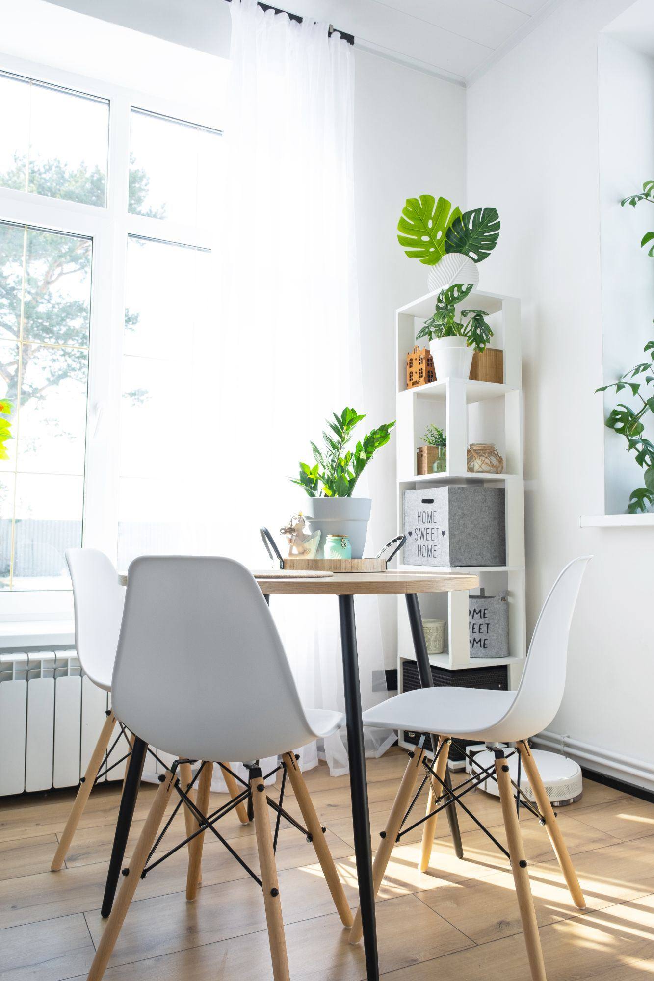 Bright, welcoming short-term rental interior styled for guests